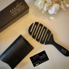 magic hair brush package design